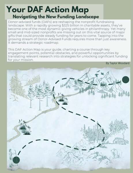 DAF Action Map infographic with winding path illustration